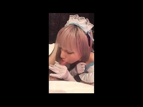 ❤️ Japanese Idol [mayuka], French maid costume, part 1, blowjob and jerk off with lotion ❤ Mahirap na porn sa amin ☑